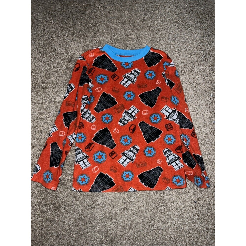 LEGO Star Wars Kids Pajama Top Size 6-7 Fleece Long Sleeve